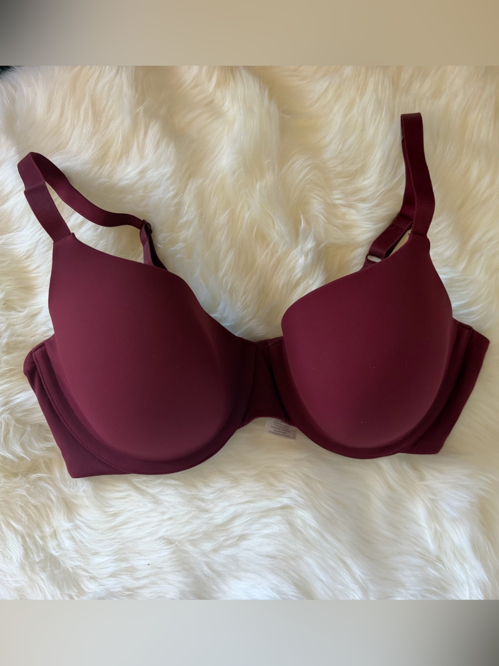 Knix Underwire Bra Size 36C Maroon Burgundy Seamless Like New